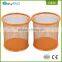 EasyPAG 2 Pcs 3.5 inch Round Metal Mesh Steel Pen Pencil Holder