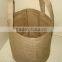 linen or linen cotton blended plain hotel shopping bag with printed logo