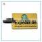 Business luggage tag with embossed, debossed, printed logo, fashionable and popular silicone baggage
