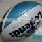 2014 new design machine stitch customized cheap rugby ball for promotion