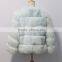 new arrival factory price winter baby blue real fox fur coat for women or child