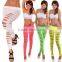Women's European Super Sexy Candy Color Skiny Slim Hole Pants Leggings