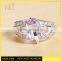 Jingli Jewelry Factory Direct Delicate Silver Ring With Purple Stone (YJ-477)