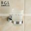 2015News Bathroom frosted glass zinc alloy tumber holder