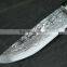AK-1217 Damascus Steel Carving blade red color wooden handle for hunt knives pocket knifes