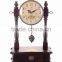 Wooden Desk Clock Solid Wood Vintage Antique Table Clock