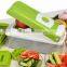 Food Container, Safety Food Holder, Bonus Peeler - All-in-One Vegetable Cutter, Slicer, Grater & Julienne Slicer