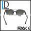 Fashion Dark Lens Sunglasses Double Bridge Acetate Grey Sunglasses