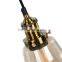 New arrival blown glass chandelier wooden chandelier with track light