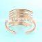 Rose Gold Bangle 16CM Opening Rhinestone Bangle In 925 Sterling Silver