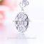 Royal Silver Pendant CZ stones 925 Silver Charm European Jewellery Gift for Party hancraft Charm PETY030