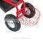 Outsunny Red Rolling Garden Cart with Bucket Basket
