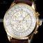 KS Genuine Leather Band Analog Automatic Mechanical Men Watch