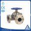 stainless steel 3 ways flange type diaphragm valve