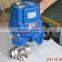 explosion proof ss304 3way ball valve with electric actuator