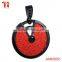 Genuine stingray leather and stainless steel hidden camera pendant fancy pendant designs for girls, big stone pendant design