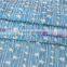 Hot sales sea blue color small Floral embroidery fabric, new design embroidery cotton fabric for garment