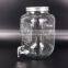Water Dispenser With Lid And Faucet Drinking Glass Mason Jar With Handles Straw And Basket Set