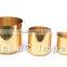Branding golden copper silver matte black candle jar