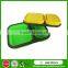 Food Grade Compartment Silicone Collapsible Lunch Box With Lid