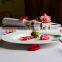 custom porous ceramic plates white porcelain serving dishes