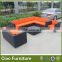 All weather outdoor rattan modular sofa set garden furniture