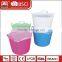 PE plastic Ice water versatile bucket with handle and lid