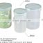 set of 3 round air-tight container food storage plastic box