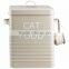 Metal pet food container/storage canister/container/bin