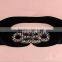 Fashion rhinestone paved S flower pattern alloy buckle elastic sex women lady waist belt