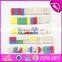 Colorful 80 pieces kids wooden toy connecting building blocks best sale children wooden intelligence building blocks W13A137