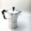 silver plated italian 4 cup moka coffee maker espresso machine