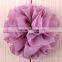 hot sale handmade chiffon flower pin for kid's clothing