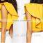 New Fashion Designer Asymmetric Black Yellow Sleeveless O-neck Short Woman Tops Summer Shirts Back Zipper Crop Top Ruffle