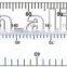 Kearing Aviation Supplies Flexible Plastic NM Scale Ruler for Pilot Flight Training #KNM-6