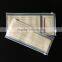 custom cheap EVA pocket transparent planner pouch with zipper top