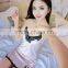 new female thin condole belt skirt nightgown bud silk v-neck comfortable pajamas sexy emulation silk nightgown temptation