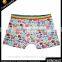 shiny green cute short boxer 15 years boys in underwear with cartoon printing