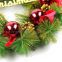 M109 Christmas wreath factory supply balls and pine cones advent wreath