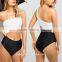 Sexy Women's One Shoulder Swimwear Asymmetrical Detail One Piece Swimsuit