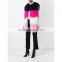 SJ206-01 China Combined Four Colors Contrast Real Women Fur Vest