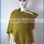 High quality lady's fashion kint acrylic poncho shawl scarf factory china