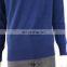 High Quality 12GG Casual Men's V-neck 100% Cashmere Sweater With Elbow Patches