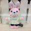 New Mini Keychain Soft Toy Pink Plush Rabbit
