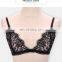 OEM Factory Top Quality Front Closure Transparent Lace Bralette Sexy Young Girls Bra Underwear