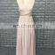 Real Sample High Quality Chiffon Custom Long Gery Bridesmaid Dress