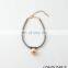 Handmade big freshwater pearl pendant choker necklace fashion leather necklace jewelry