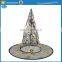 Halloween Party Golden Silver Printed Witch Hat