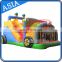 Big Car Speedway Inflatable Bouncy Castle Dry Slide With Free Blowers , Inflatable Car Theme Slide