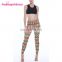 Oem Service Custom Printed Soft Milk Silk Women Brushed Leggings